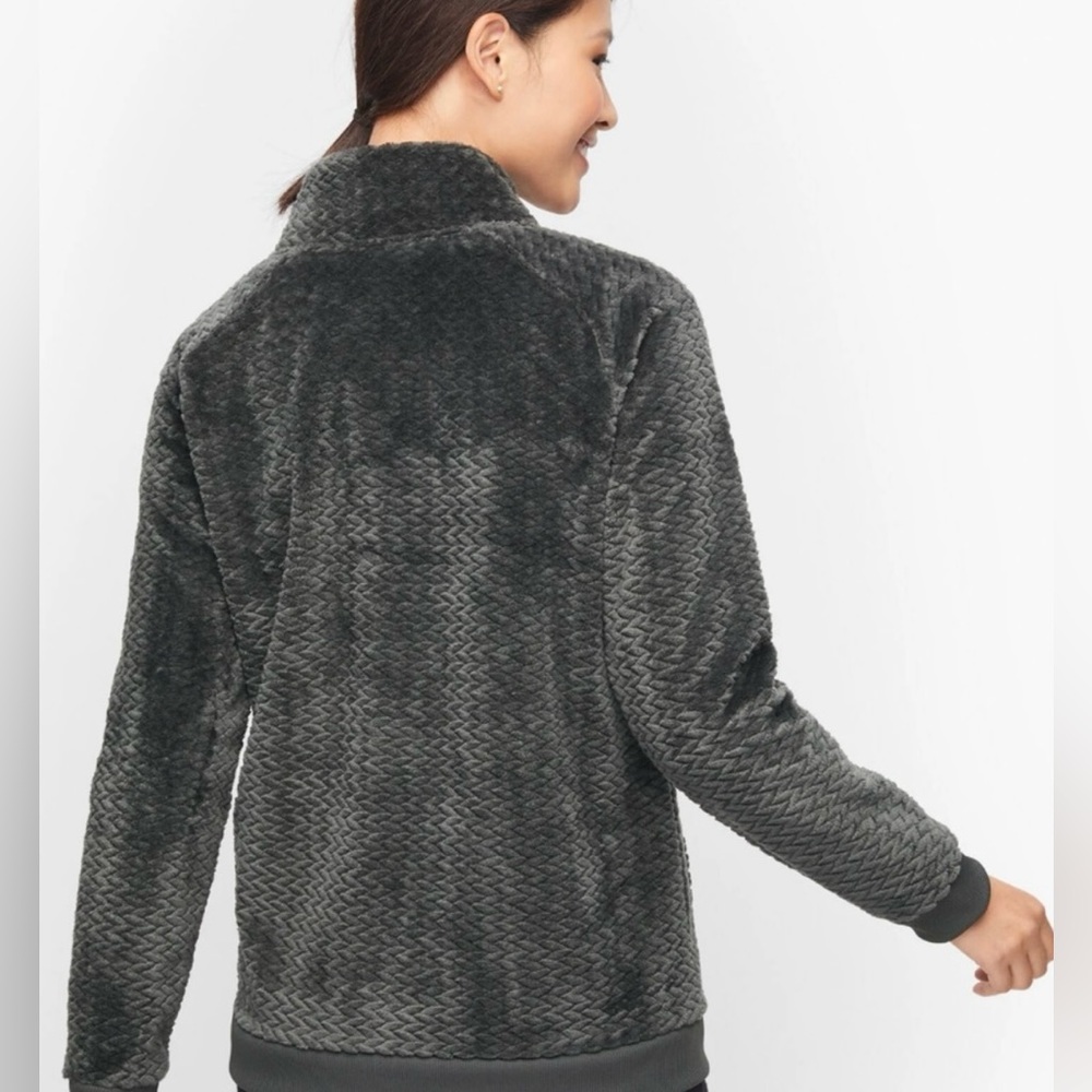 Talbots Patterned Fleece Jacket - Picture 3 of 11